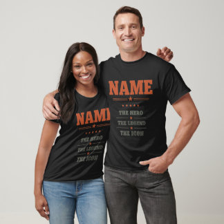 Personalized Name T-Shirt The Man Myth Legend