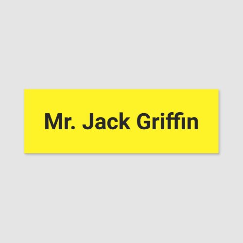 Personalized Name Tag