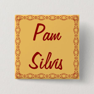 Personalized Name Tag/Button/Pin Pinback Button