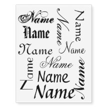 Personalized name tattoos by temporarytat