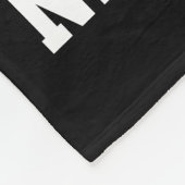 Personalized Name Team Colors Black Football Fleece Blanket (Corner)