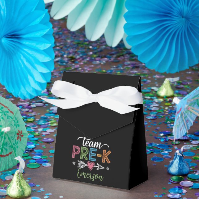 Personalized Name Team Pre-K PreSchool Teacher  Favor Boxes (Party)