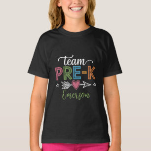 Personalized Name Team Pre-K PreSchool Teacher T-Shirt