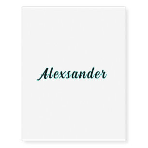 Personalized Name Temporary Tattoos Custom Color