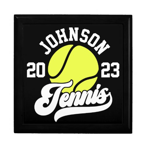 Personalized NAME Tennis Player Racket Ball Court Gift Box