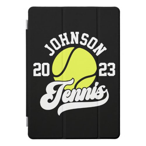 Personalized NAME Tennis Player Racket Ball Court iPad Pro Cover