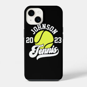 Personalized NAME Tennis Player Racket Ball Court iPhone 14 Case