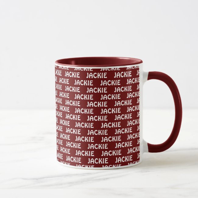 Personalized Name Text Design Coffee Mug