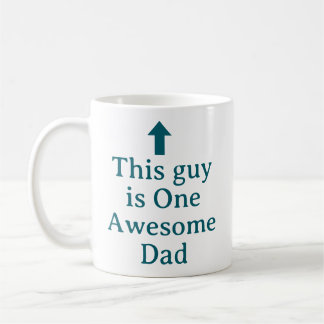 PERSONALIZED NAME & TEXT FUNNY SIMPLE STYLISH DAD COFFEE MUG