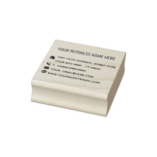Personalized Name Text Info Address Rubber Stamp