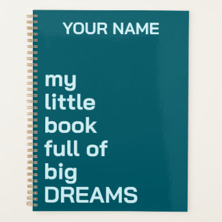 PERSONALIZED NAME TEXT SIMPLE STYLISH DAILY PLANNER