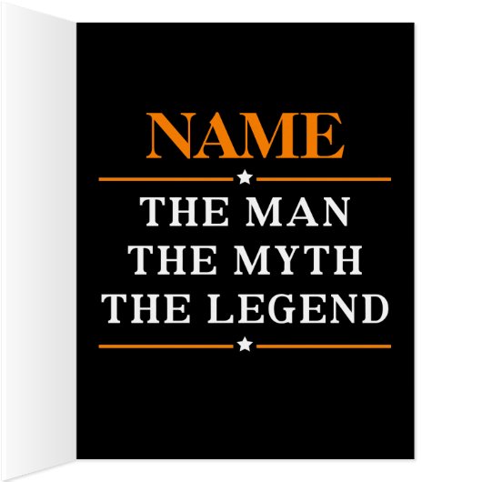 Personalized Name The Man The Myth The Legend (Inside (Right))