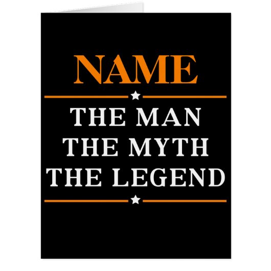 Personalized Name The Man The Myth The Legend (Front)