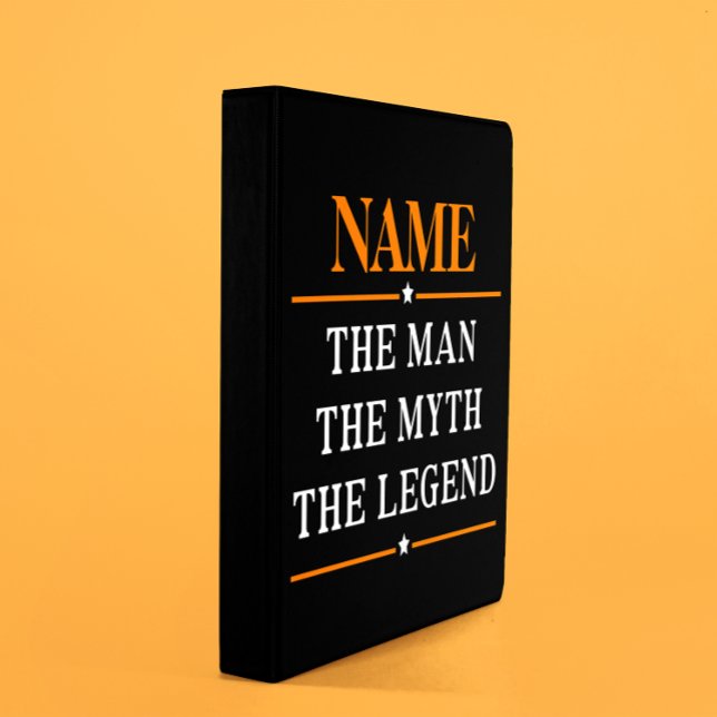 Personalized Name The Man The Myth The Legend 3 Ring Binder (Creator Uploaded)