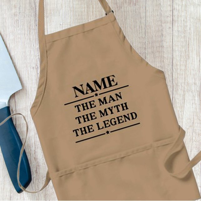 Personalized Name The Man The Myth The Legend Adult Apron (Creator Uploaded)