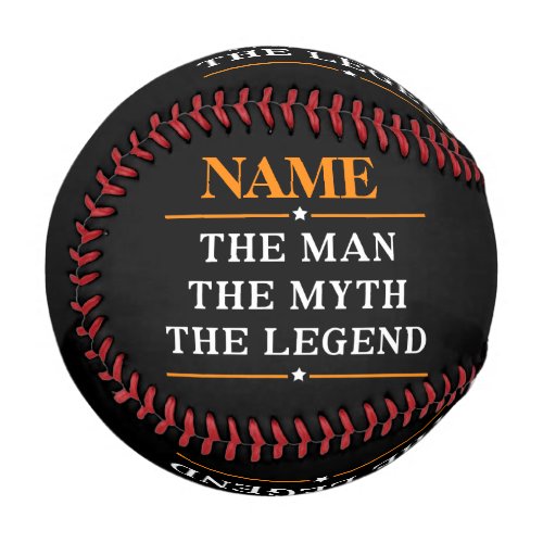Personalized Name The Man The Myth The Legend Baseball
