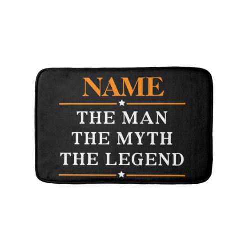 Personalized Name The Man The Myth The Legend Bathroom Mat