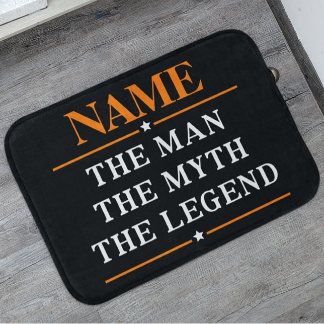 Personalized Name The Man The Myth The Legend Bathroom Mat (Creator Uploaded)