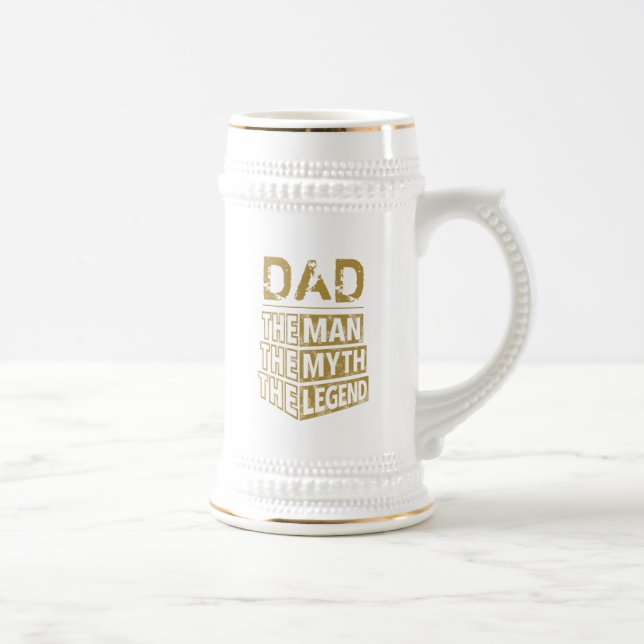 Personalized Name The Man The Myth The Legend Beer Stein (Right)
