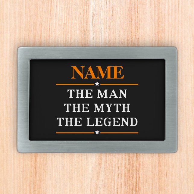 Personalized Name The Man The Myth The Legend Belt Buckle (Creator Uploaded)