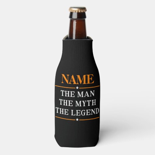Personalized Name The Man The Myth The Legend Bottle Cooler