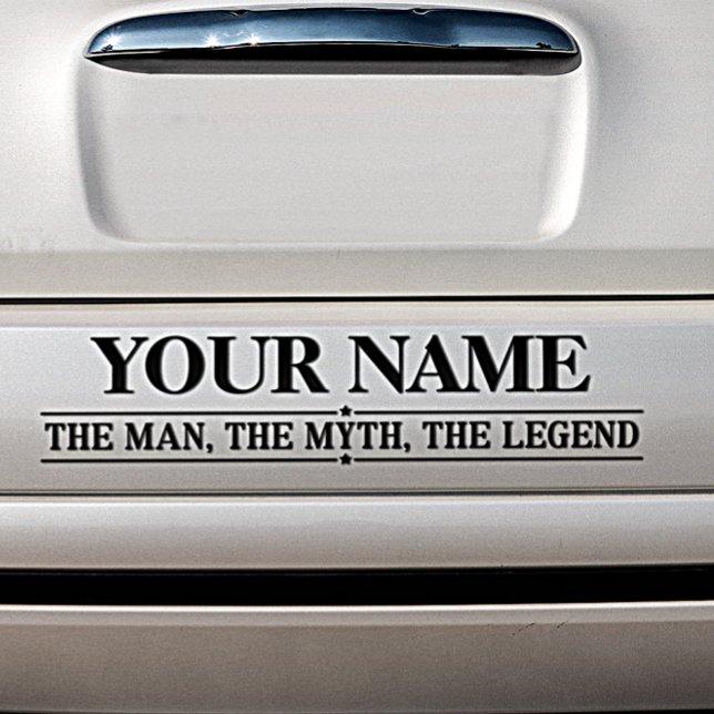 Personalized Name The Man The Myth The Legend Bumper Sticker (Creator Uploaded)