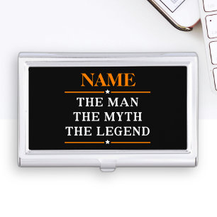 Personalized Name The Man The Myth The Legend Business Card Case