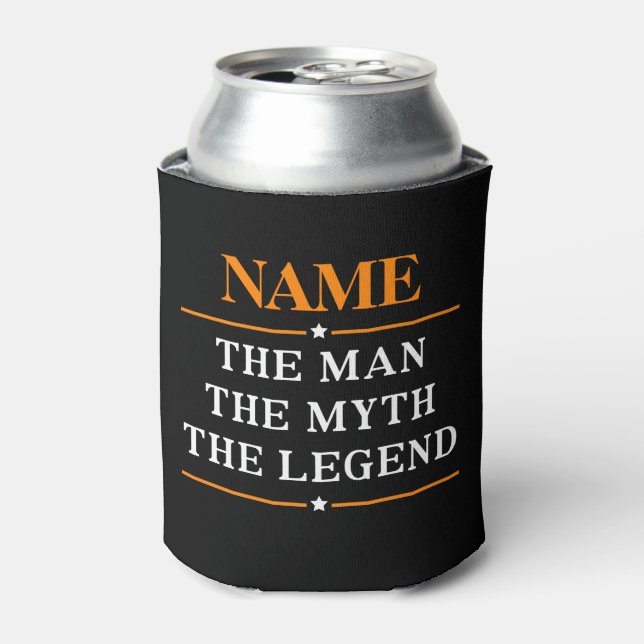 Personalized Name The Man The Myth The Legend Can Cooler (Can Front)