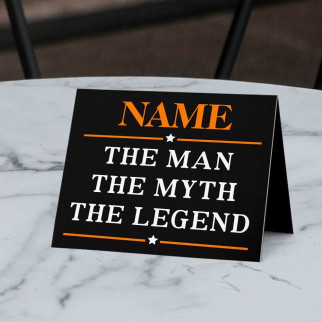 Personalized Name The Man The Myth The Legend Card (Creator Uploaded)