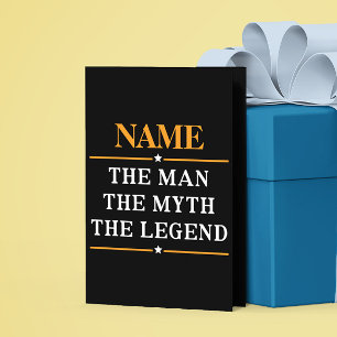 Personalized Name The Man The Myth The Legend Cards