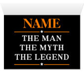 Personalized Name The Man The Myth The Legend Cards (Inside Horizontal (Bottom))