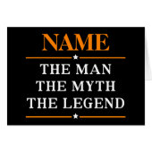 Personalized Name The Man The Myth The Legend Cards (Front Horizontal)