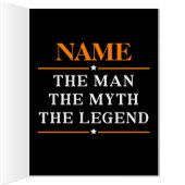 Personalized Name The Man The Myth The Legend Cards (Inside (Right))