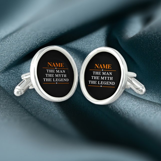 Personalized Name The Man The Myth The Legend Cufflinks (Creator Uploaded)