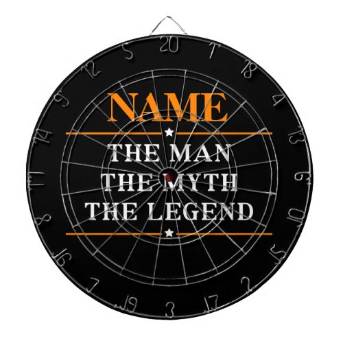 Personalized Name The Man The Myth The Legend Dartboard