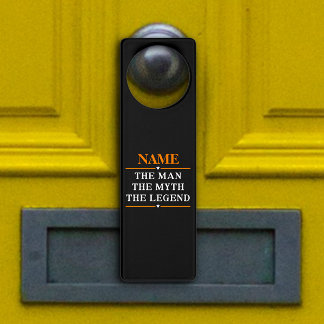 Personalized Name The Man The Myth The Legend Door Hanger
