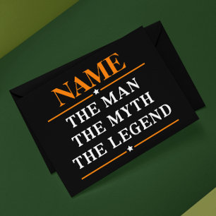 Personalized Name The Man The Myth The Legend Envelope
