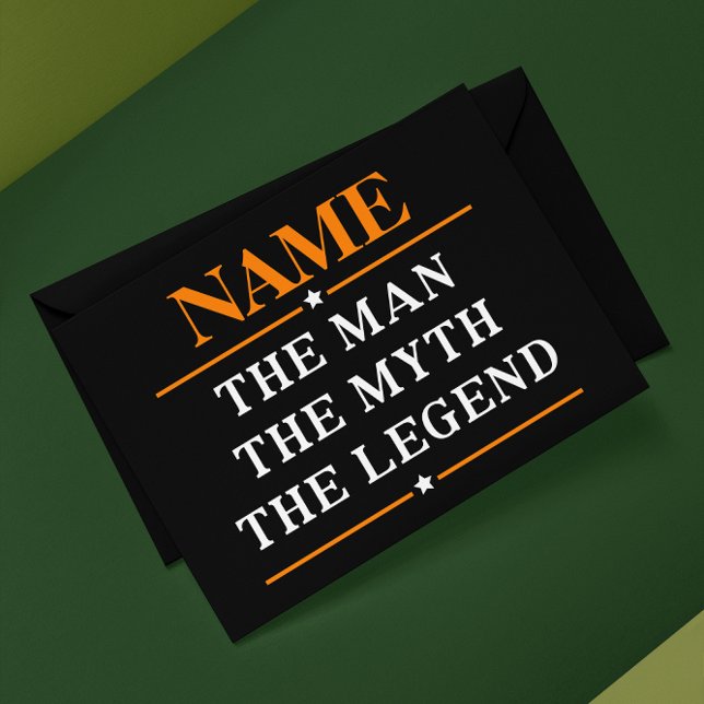 Personalized Name The Man The Myth The Legend Envelope (Creator Uploaded)