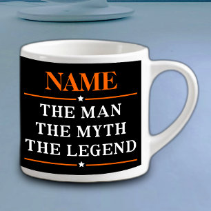 Personalized Name The Man The Myth The Legend Espresso Cup