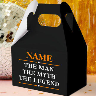 Personalized Name The Man The Myth The Legend Favor Boxes