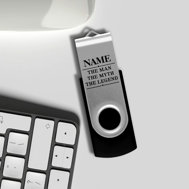 Personalized Name The Man The Myth The Legend Flash Drive (Creator Uploaded)