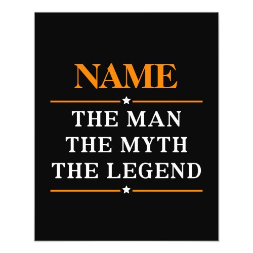 Personalized Name The Man The Myth The Legend Flyer