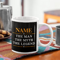 Personalized Name The Man The Myth The Legend Giant Coffee Mug