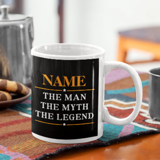 Personalized Name The Man The Myth The Legend Giant Coffee Mug