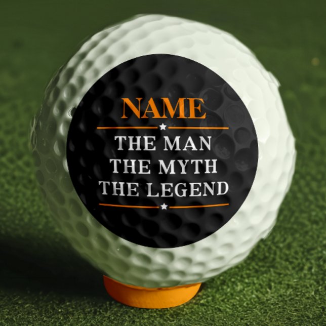 Personalized Name The Man The Myth The Legend Golf Balls (Creator Uploaded)