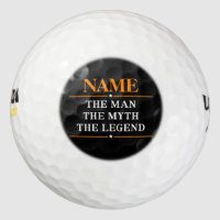 Personalized Name The Man The Myth The Legend Golf Balls
