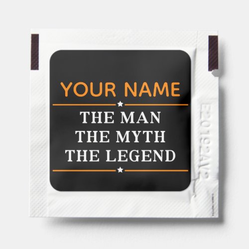 Personalized Name The Man The Myth The Legend Hand Sanitizer Packet