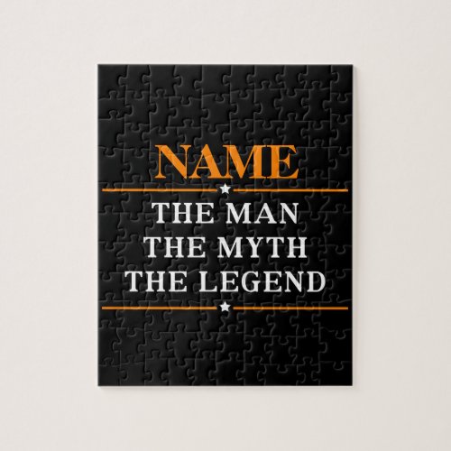 Personalized Name The Man The Myth The Legend Jigsaw Puzzle