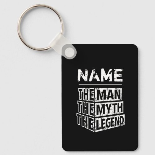 Personalized Name The Man The Myth The Legend Keychain