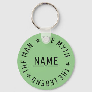 Personalized Name The Man The Myth The Legend Keychain